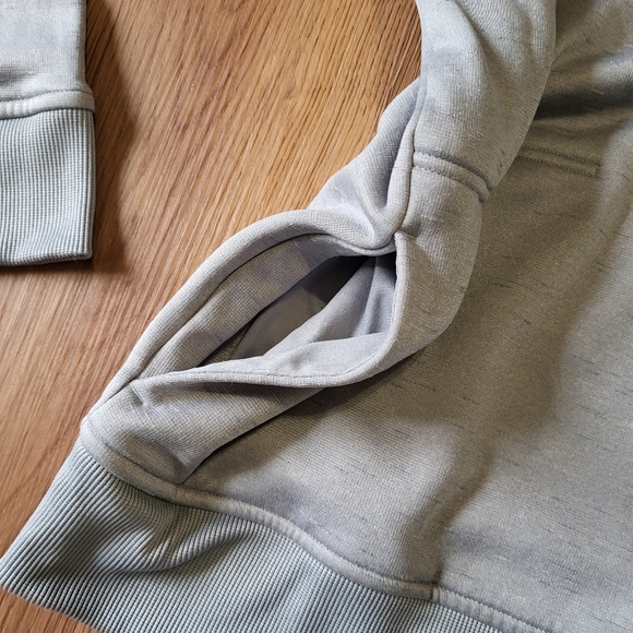 Under Armour ColdGear Hoodie Sweatshirt Big Logo Loose Grey‎ Women's Size Large - Picture 8 of 10